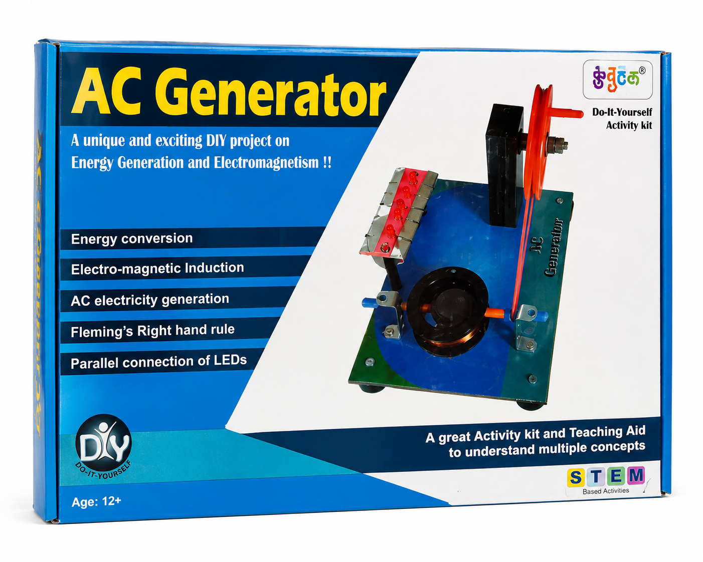 AC Generator STEM Science Kit | Electromagnetic Induction & Electricity Generation Experiment Kit