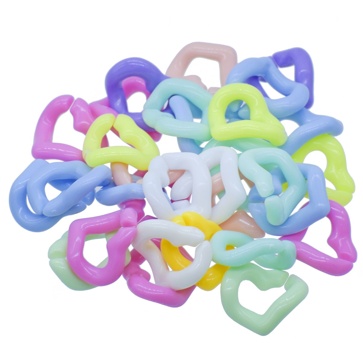 Jags DIY Plastic Chain Basic Pattern 25Gsm Heart JDPC20