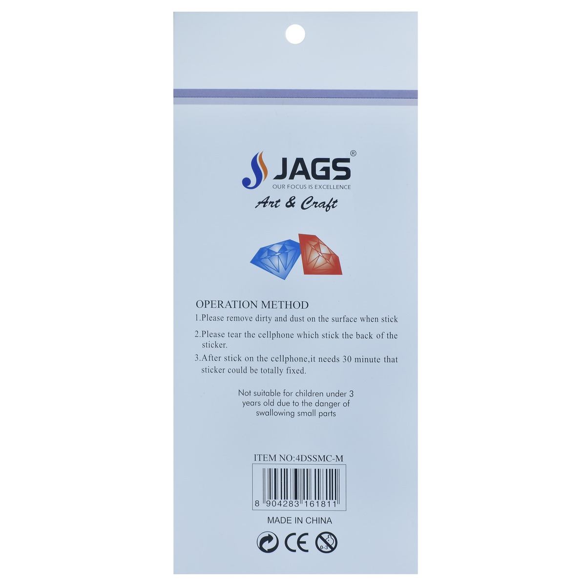 Sticker Diamond Multi Colour 4DSSMC-M