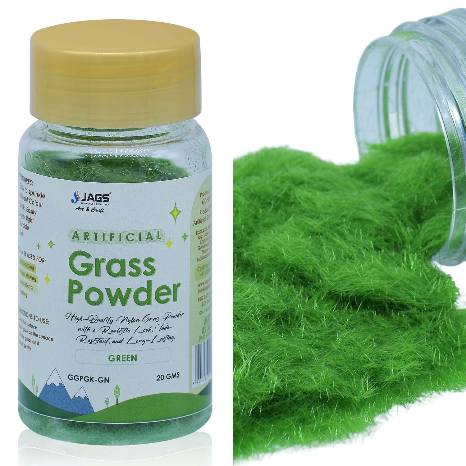 Garden Grass Powder Green 20Gsm GGPGK-GN