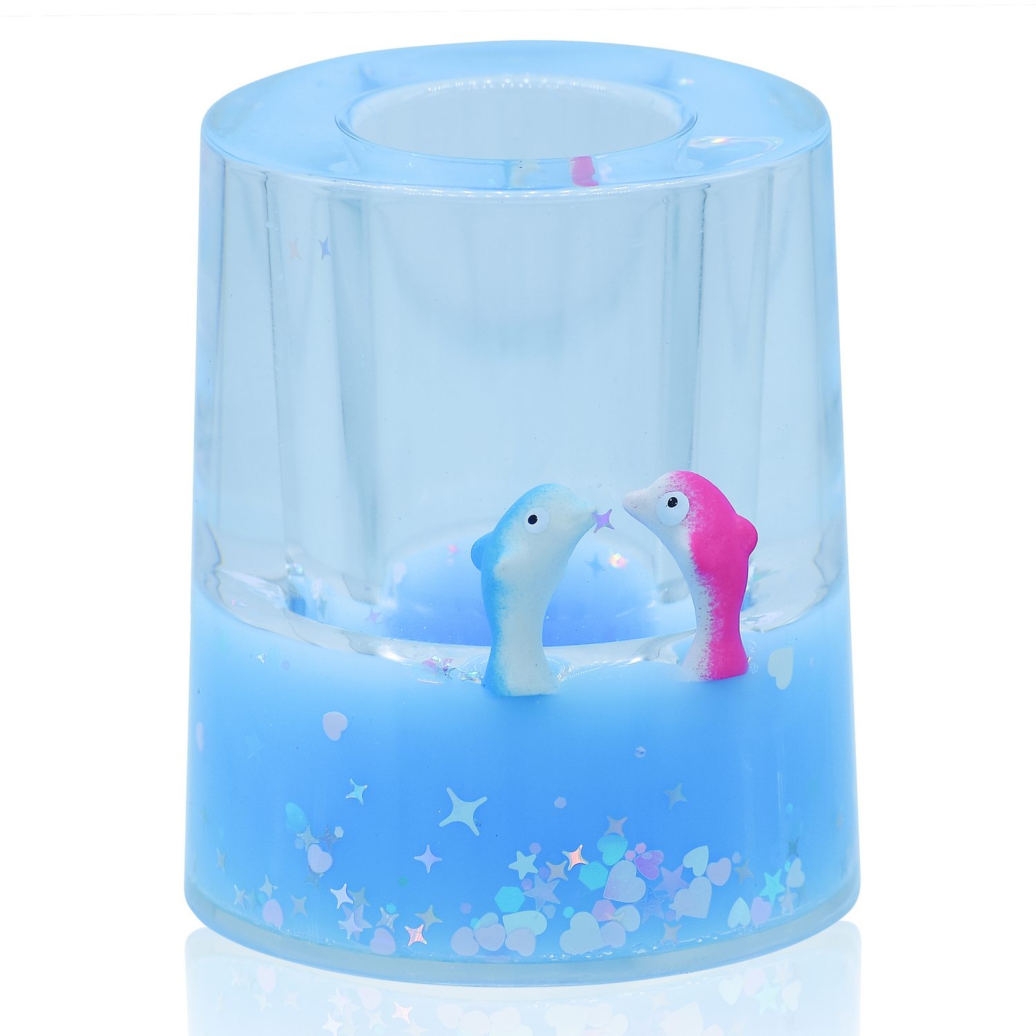 Paper Weight Liquid With Pen Container Round SY50PW