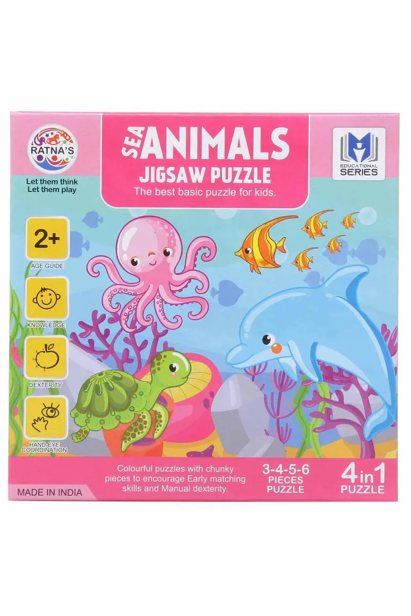 Baby Jigsaw Sea Animals Puzzles For Kids