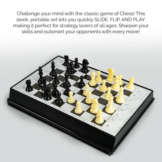  Ratna's Classic Games 3 in 1 Family Entertainer Table Top Board Games with Chess, Snakes & Ladders, Ludo for Ages 7-99 Years