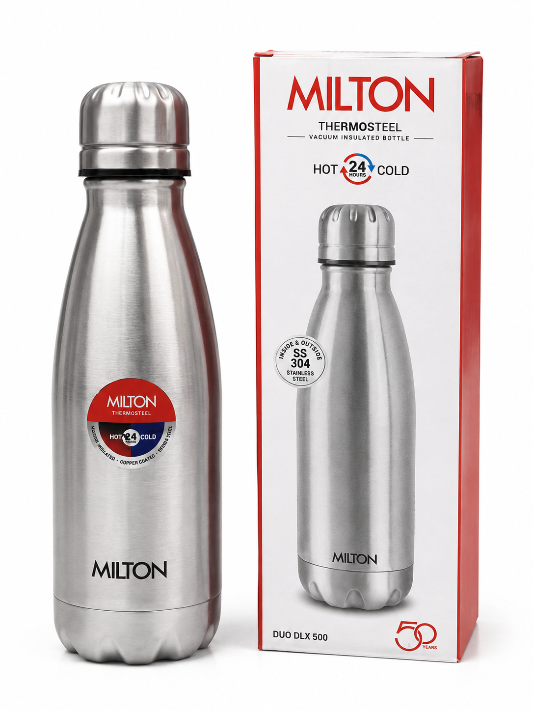 Milton Thermosteel Duo DLX 500 Vacuum Insulated Bottle