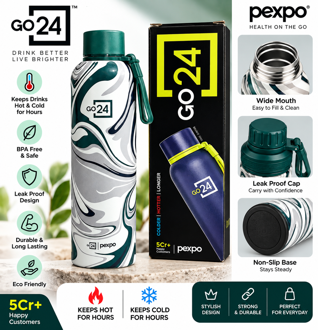 pexpo bravo 1000 water bottle 